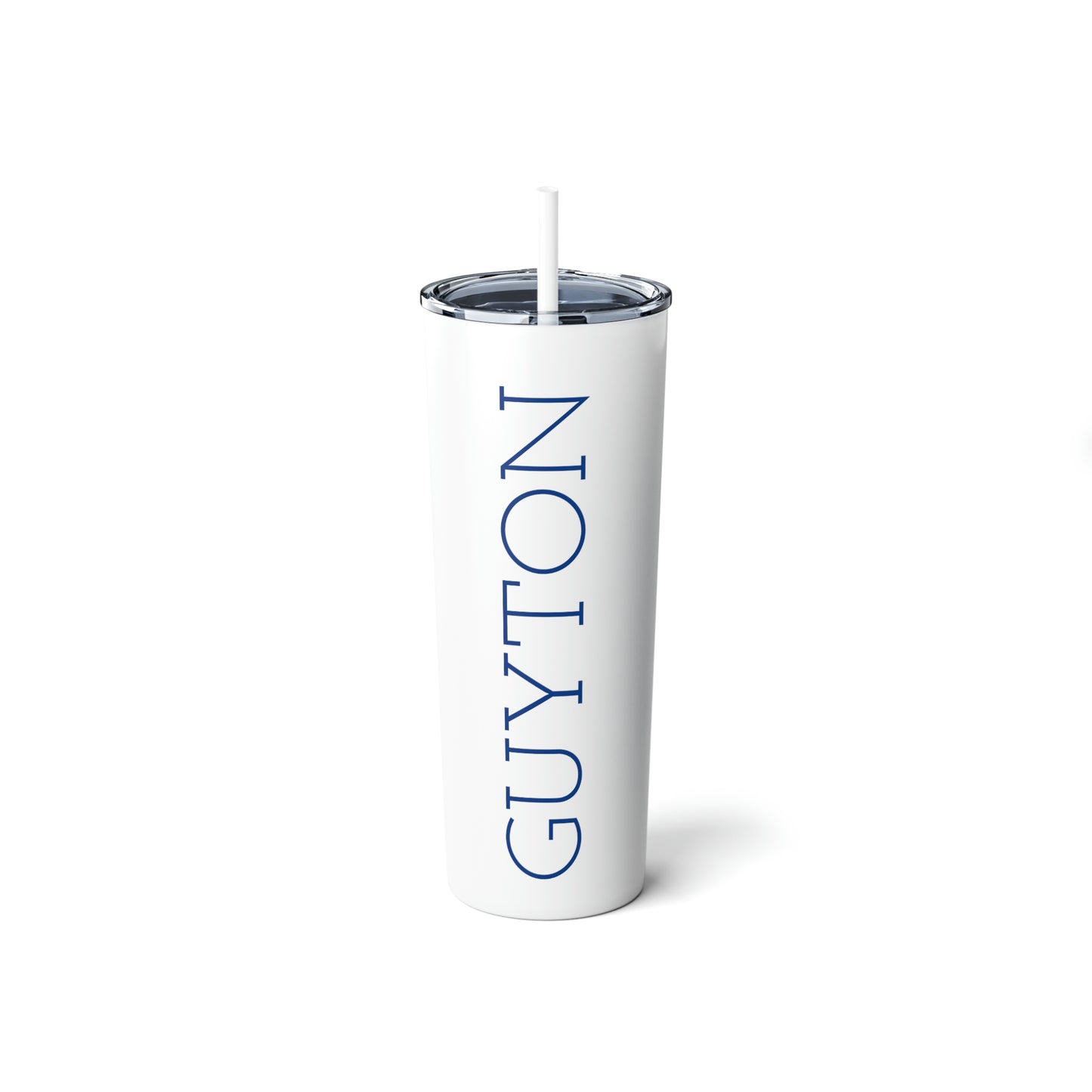 Guyton Skinny Steel Tumbler with Straw, 20oz