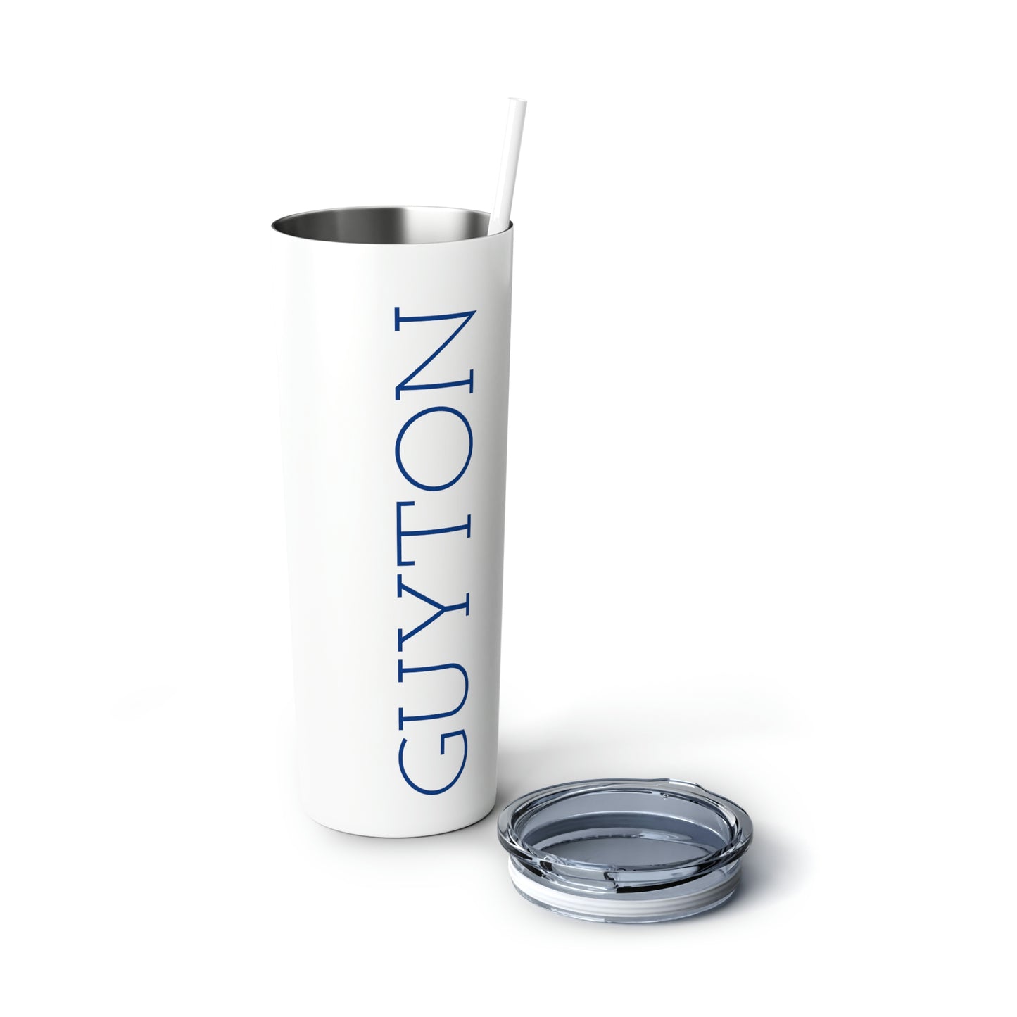 Guyton Skinny Steel Tumbler with Straw, 20oz