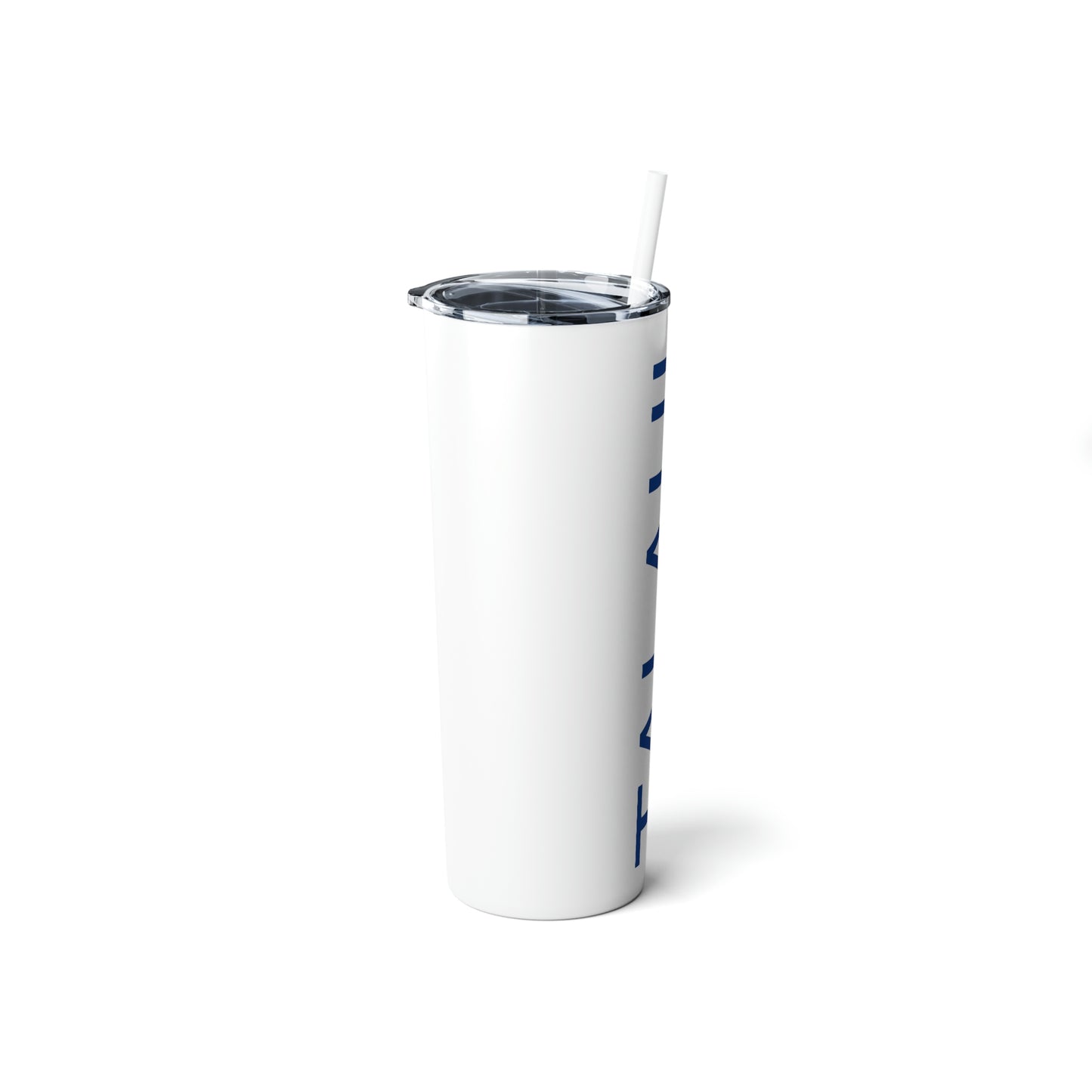 Skinny Steel Tumbler with Straw, 20oz